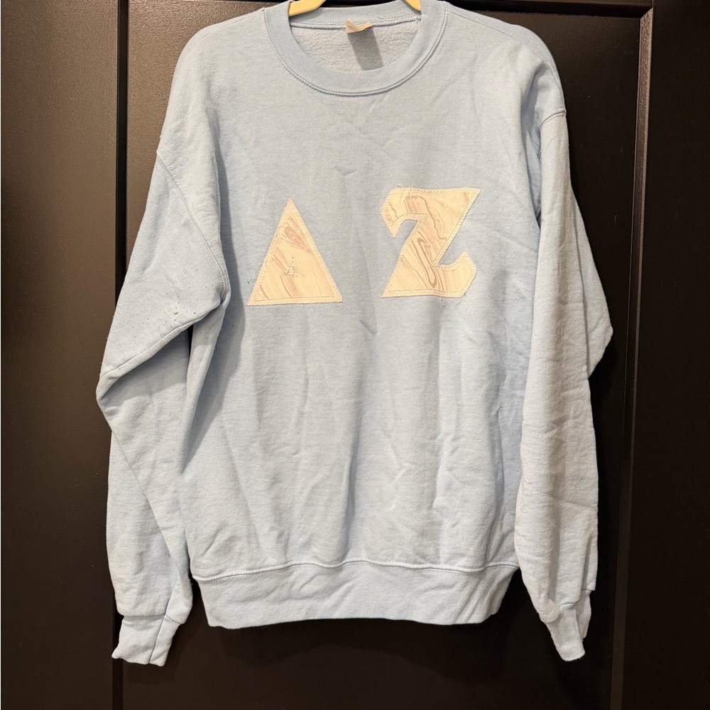 Light Blue Delta Zeta Crewneck Sweatshirt
